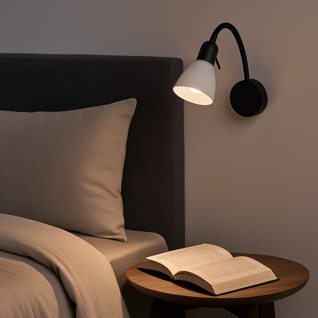 Rabalux Wandleuchte, Spot, E14 Glühbirnengewinde, IP20, schwarz, Soma