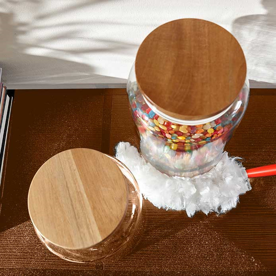 Vileda Flex&Catch Staubbesen, mit kurzem Stiel, inklusive 2 Kartuschen, rutschfester, flexibler Kopf, 179432