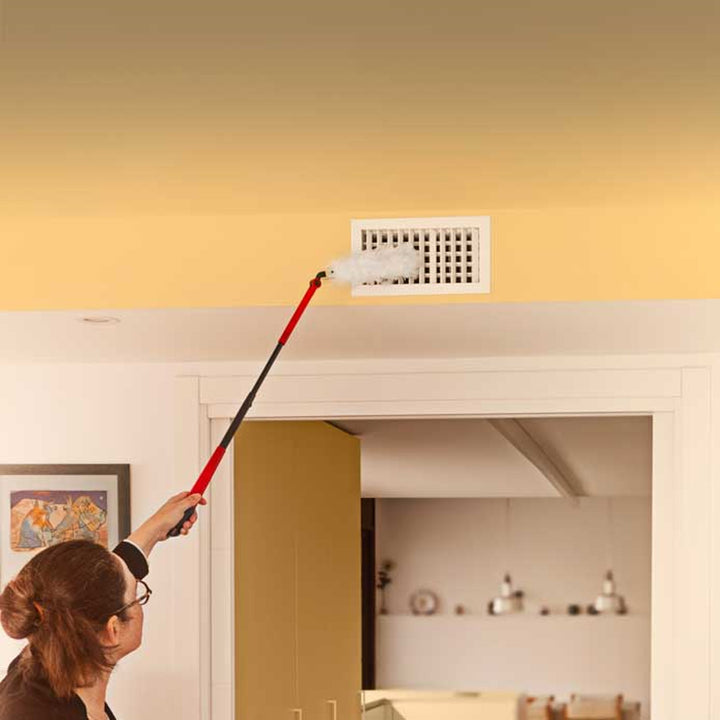 Vileda Flex&Catch Staubbesen, langer Stiel, 1 Nachfüllpackung enthalten, rutschfester, flexibler Kopf, 179434