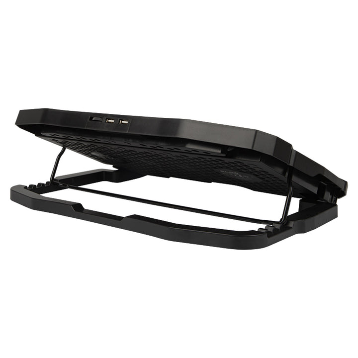 Blow Hurricane Laptop-Kühlständer, vier Lüfter, rote Beleuchtung, integrierter USB-Hub