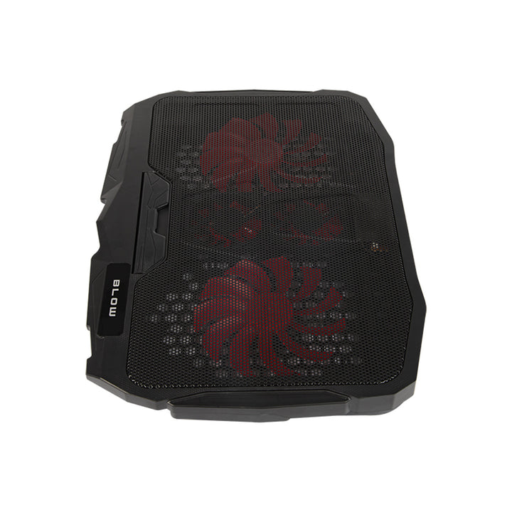 Blow Hurricane Laptop-Kühlständer, vier Lüfter, rote Beleuchtung, integrierter USB-Hub