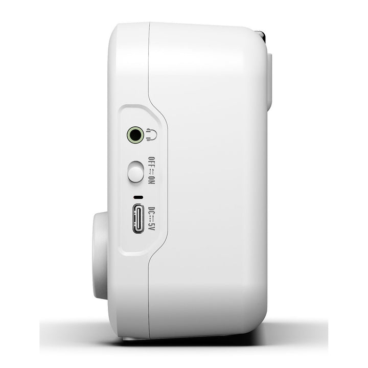 Blaupunkt Portable Radio, DAB+ Digitalradio und UKW-Tuner, Bluetooth, Kopfhörerausgang, 2,4 Zoll Farbdisplay, Uhr- und Weckfunktion, batteriebetrieben und aufladbar über USB-C, DR8WH