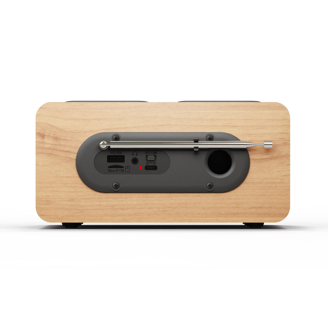 Blaupunkt Portable Radio, DAB+ Digitalradio und UKW-Tuner, Bluetooth, Kopfhörerausgang, USB- und microSD-Player, LCD-Display, Uhr und Weckfunktion, Stromversorgung über USB-C-Akku, DR10CR