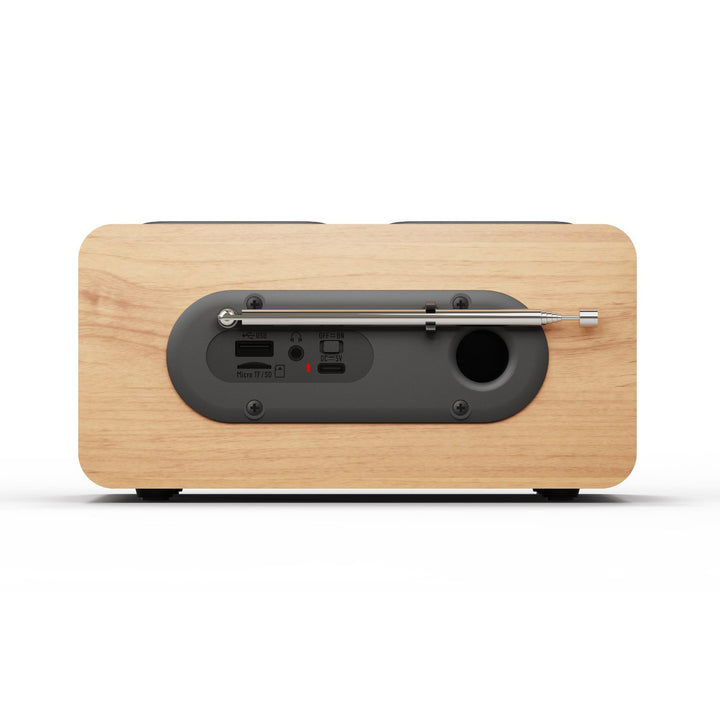 Blaupunkt Portable Radio, DAB+ Digitalradio und UKW-Tuner, Bluetooth, Kopfhörerausgang, USB- und microSD-Player, LCD-Display, Uhr und Weckfunktion, Stromversorgung über USB-C-Akku, DR10CR