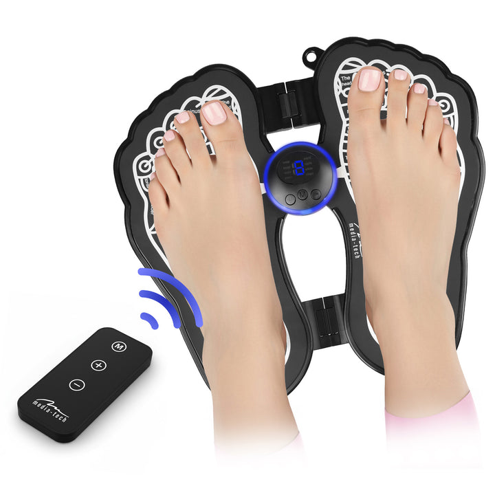 Media-Tech Fußmassagegerät, Massage mittels EMS-Elektrostimulation, 8 Modi, 19 Intensitätsstufen, MT6527