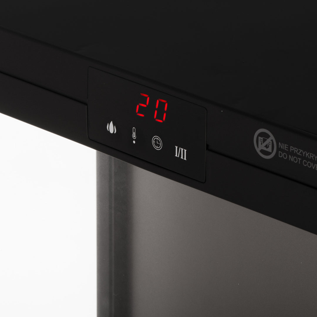 LED-Elektrokamin mit Fernbedienung, 2 Heizleistungen 1000W/2000W, Thermostat, Adler AD 7755