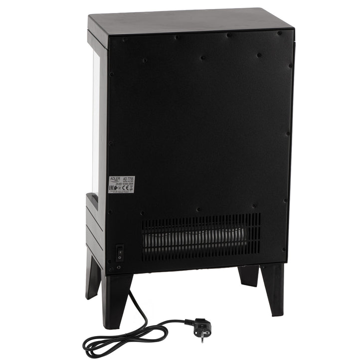 LED-Elektrokamin mit Fernbedienung, 2 Heizleistungen 1000W/2000W, Thermostat, Adler AD 7755