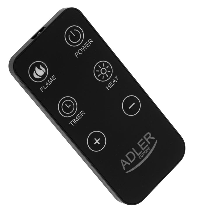 LED-Elektrokamin mit Fernbedienung, 2 Heizleistungen 1000W/2000W, Thermostat, Adler AD 7755