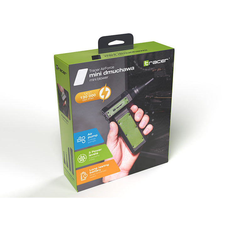 Mini-Multifunktionsgebläse, Tracer, bürstenloser Motor, 140.000 Umdrehungen, 3 AirForce-Modi