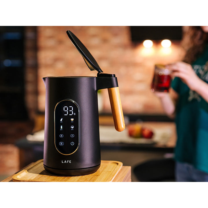 Lafe elektrischer Wasserkocher, Temperaturkontrolle, doppelwandig, Fassungsvermögen 1,7L, max. Leistung 2200W, KettleX Pro