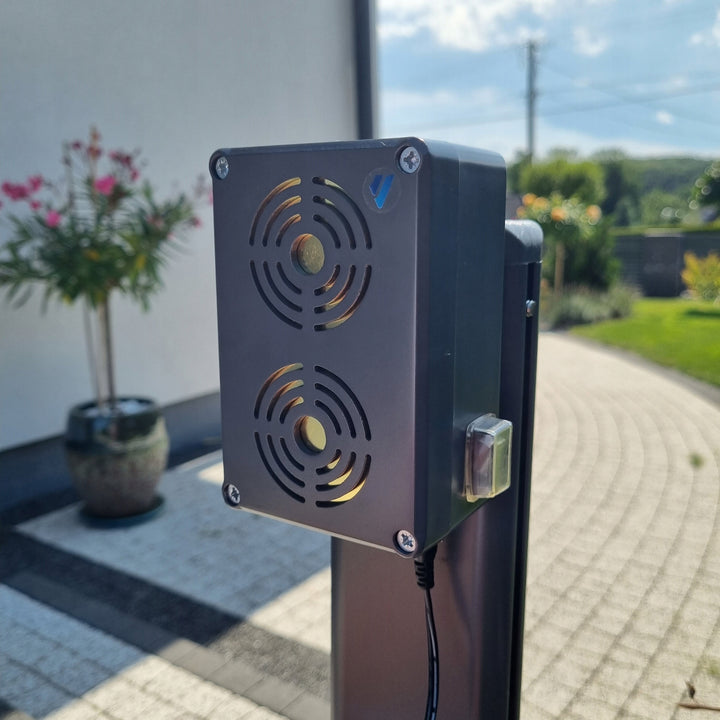 Nagetierabwehr, Marder, Ratte, Mausabwehr Viano, energiesparender Ultraschallgenerator, IP65, Waterpro