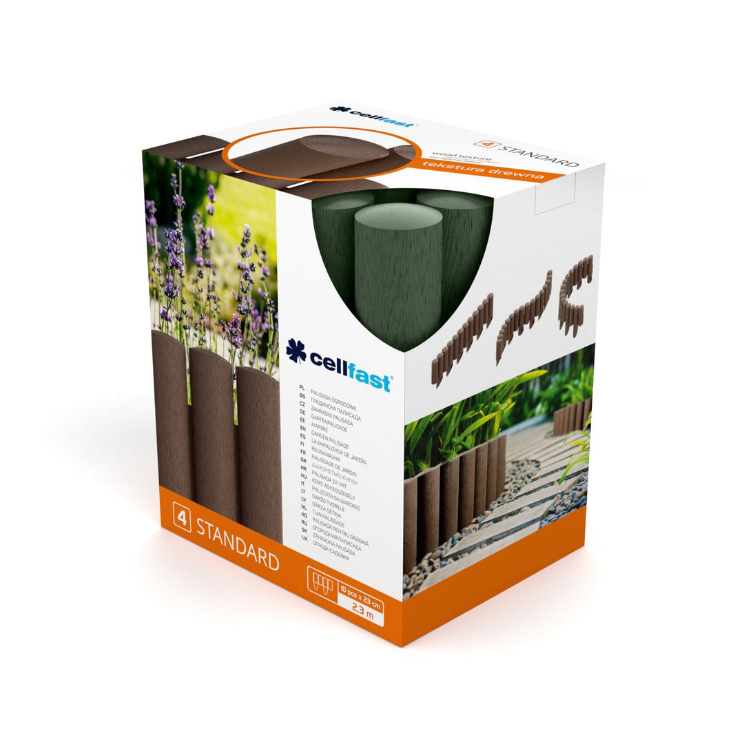 Cellfast Gartenpalisade Standard 4 grün, 6 Packungen