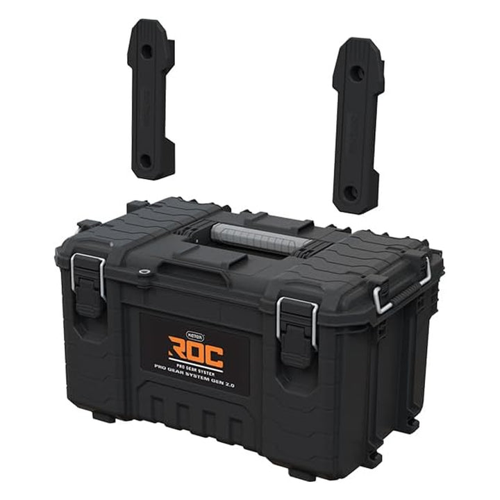 Werkzeugkasten Keter ROC Pro Gear 2.0, Tragkraft 54 kg, mit Pro-Mount-Halterungen, inklusive Organizer, zur Wandmontage geeignet, 256984