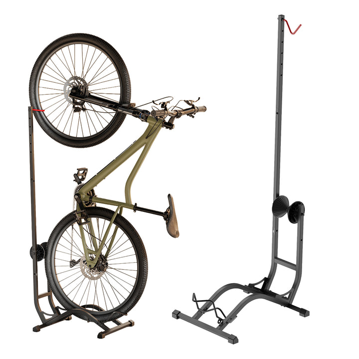Maclean Fahrradständer, freistehend, horizontal/vertikal, zur Aufbewahrung, Stahl, max. Belastbarkeit 35 kg, MC-170