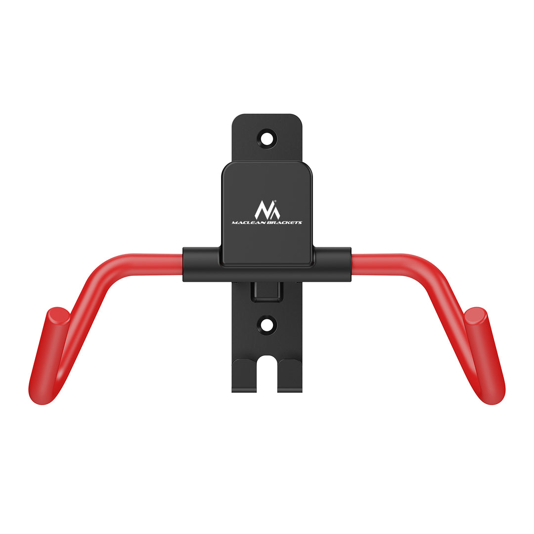 Maclean Fahrradhalterung / Wandhalterung, horizontal, Stahl, max. Belastbarkeit 30 kg, Winkelverstellbar, MC-172