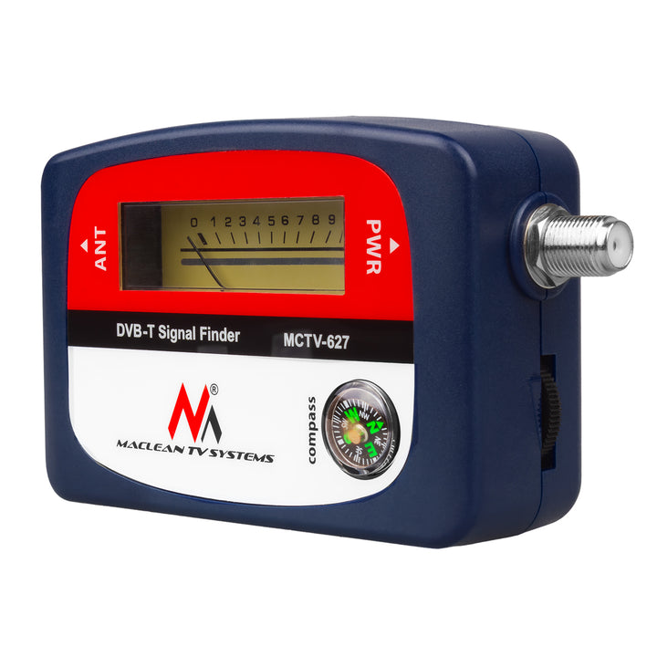 Maclean DVB-T TV-Messgerät, Koffer, Kabel 25 cm F-F, MCTV-627 + 10x AA Varta Industrial Batterien