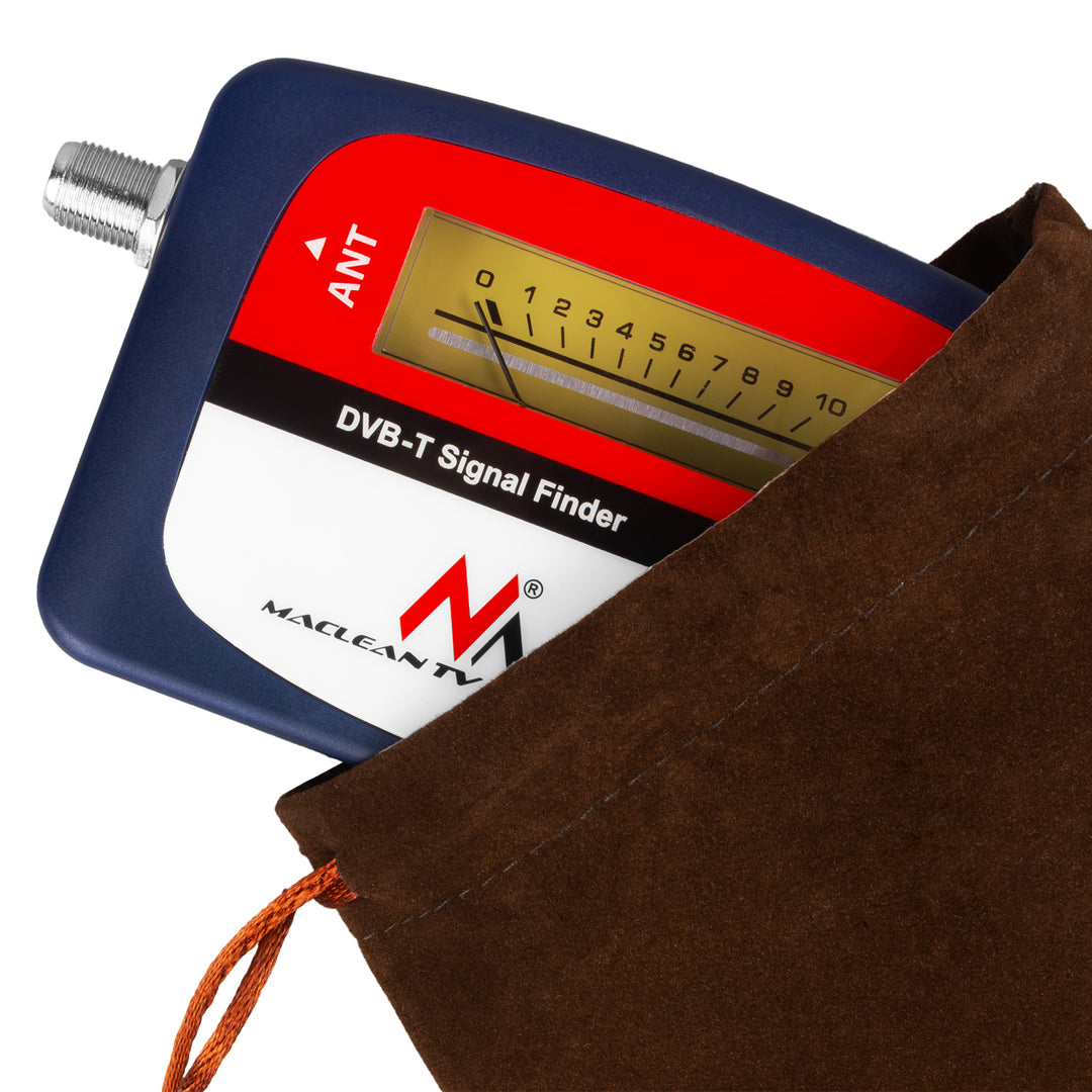 Maclean DVB-T TV-Messgerät, Koffer, Kabel 25 cm F-F, MCTV-627 + 10x AA Varta Industrial Batterien