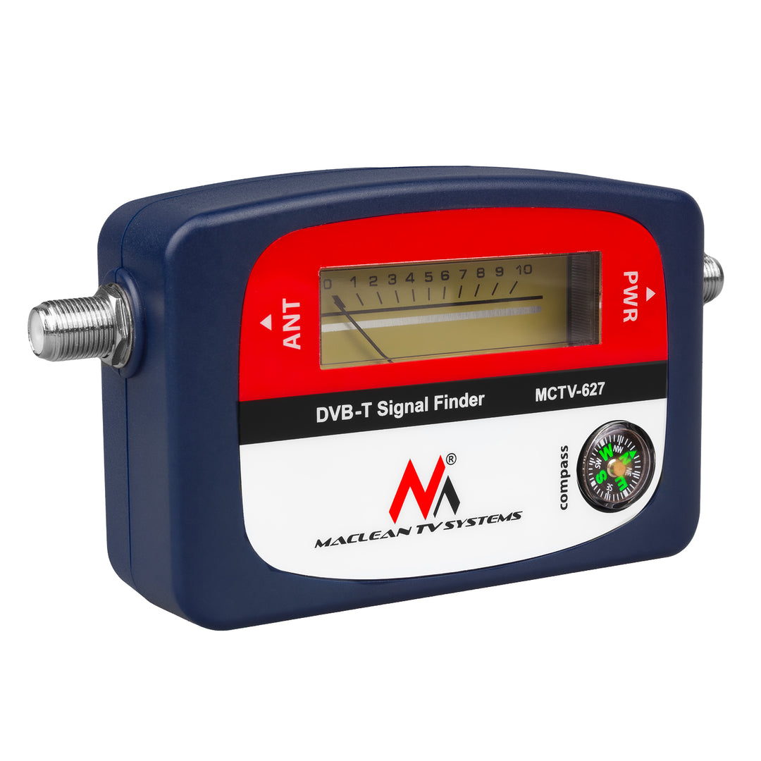 Maclean DVB-T TV-Messgerät, Koffer, Kabel 25 cm F-F, MCTV-627 + 10x AA Varta Industrial Batterien