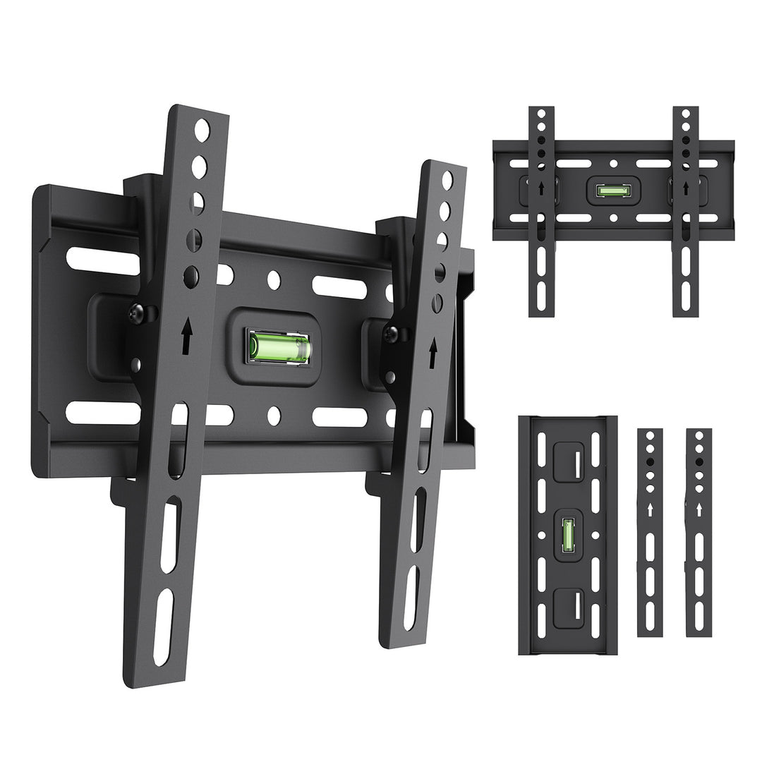 Maclean TV-Halterung/Aufhängung, max. VESA 200x200, 13–43", bis zu 45 kg, schwarz, Neigungsverstellung +2° bis -10°, MC-189