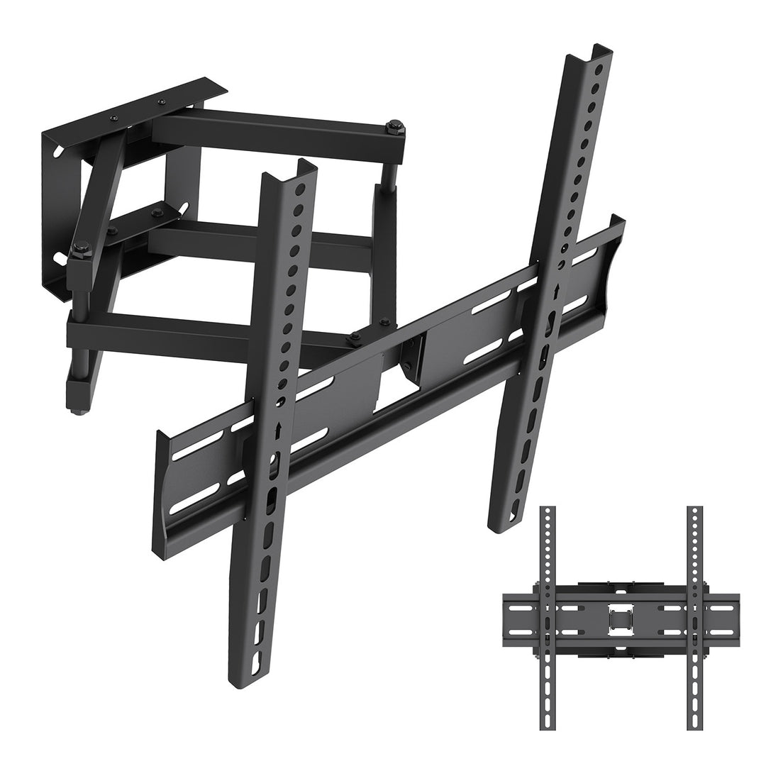 Maclean TV-Halterung/Aufhängung, max. VESA 400x400, 32–70", bis zu 40 kg, schwarz, Neigungsverstellung +12° bis -12° und Schwenkverstellung +60° bis -60°, MC-192