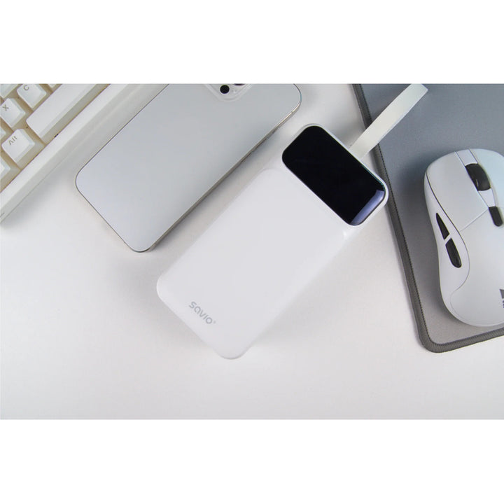 Powerbank SAVIO, 2 Ports USB, 1 Port USB-C, Schnellladung, Power Delivery, SAVBA-11
