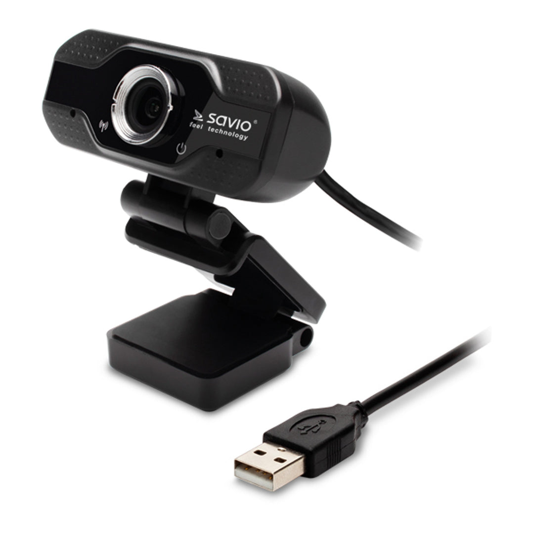 Savio Webcam, Full HD Auflösung 1920x1080, Mikrofon, USB, SAVCAK-01