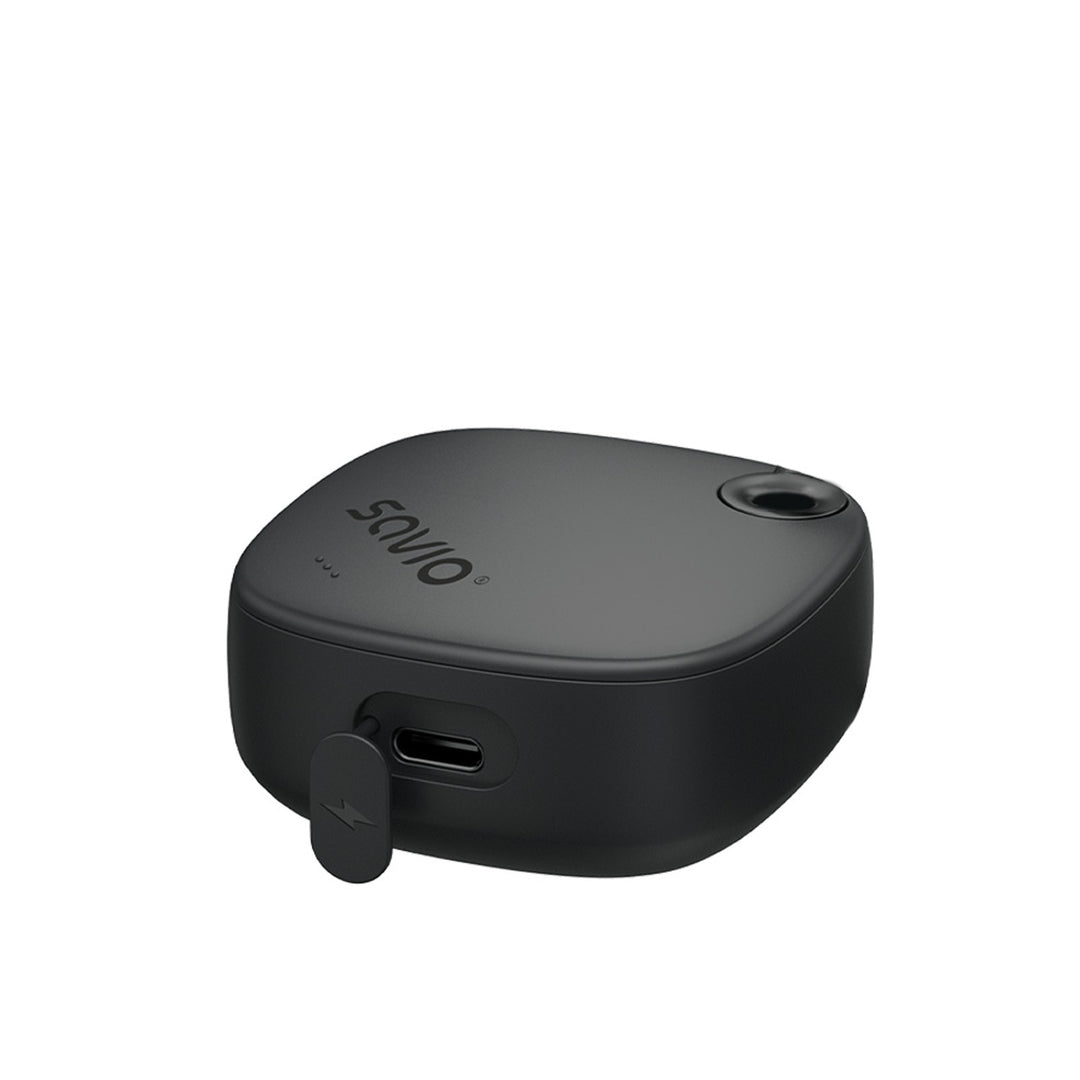 Savio Kabellose Kopfhörer, Bluetooth 5.3, ENC, USB-C, Schwarz, SAVSLTWS-11