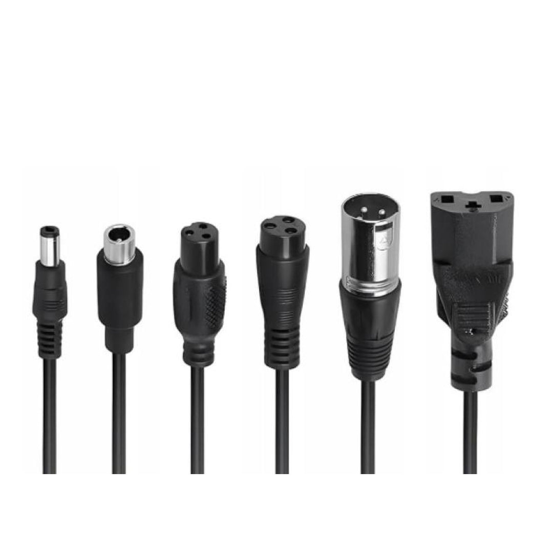 Lextool Universal-Ladegerät für Scooter und Elektrofahrzeuge, 54,6V 2A, 6 DC-Stecker, LXG95
