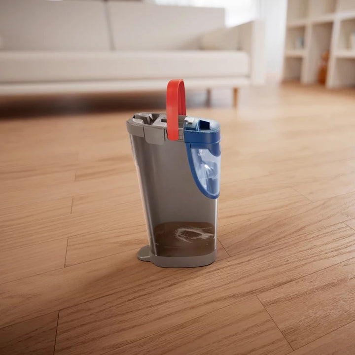 Vileda H2prO Flachmopp, 100%ige Trennung von Rein- und Schmutzwasser, zwei Behälter, Mikrofaserpad, 360°-Spitze, 175774