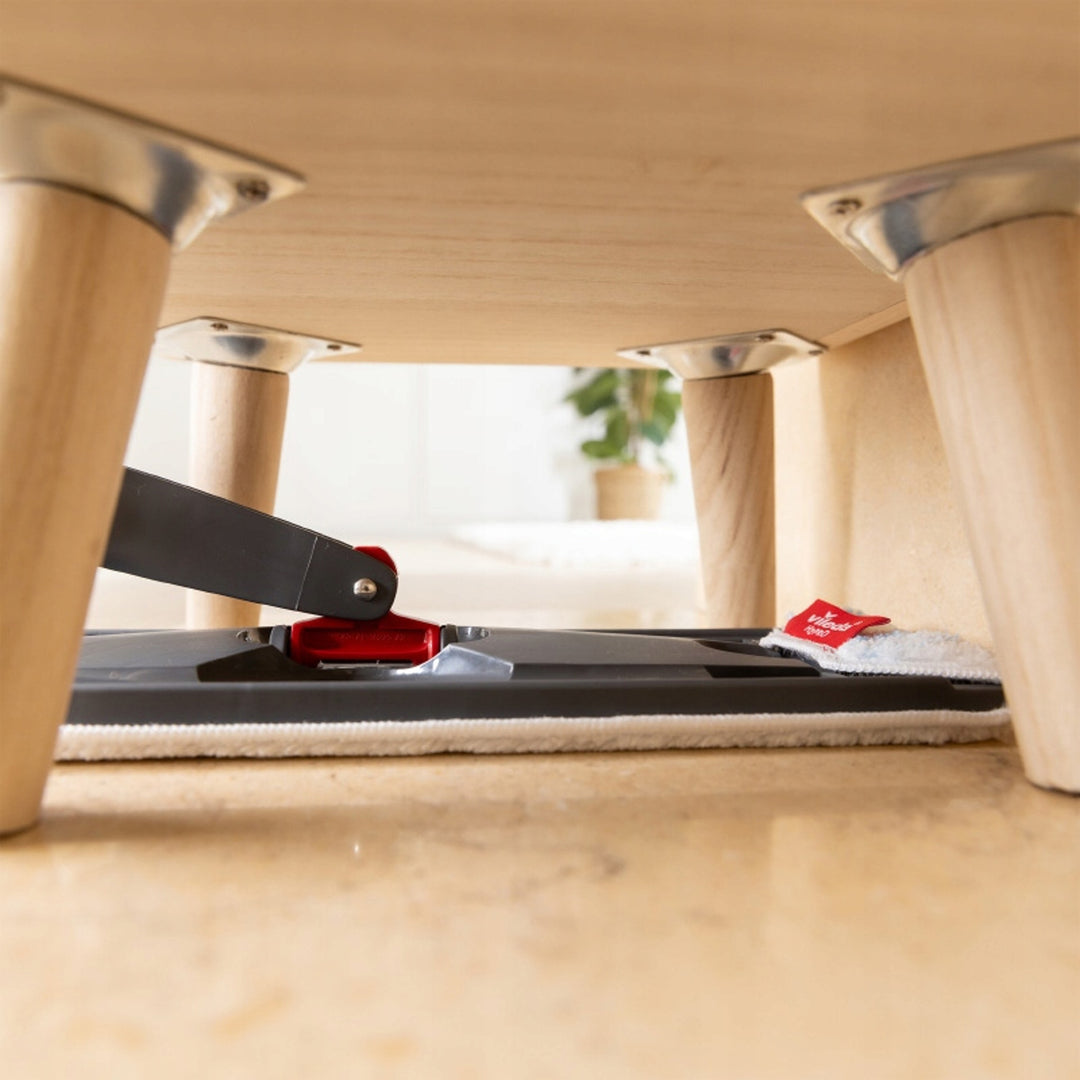 Vileda H2prO Flachmopp, 100%ige Trennung von Rein- und Schmutzwasser, zwei Behälter, Mikrofaserpad, 360°-Spitze, 175774