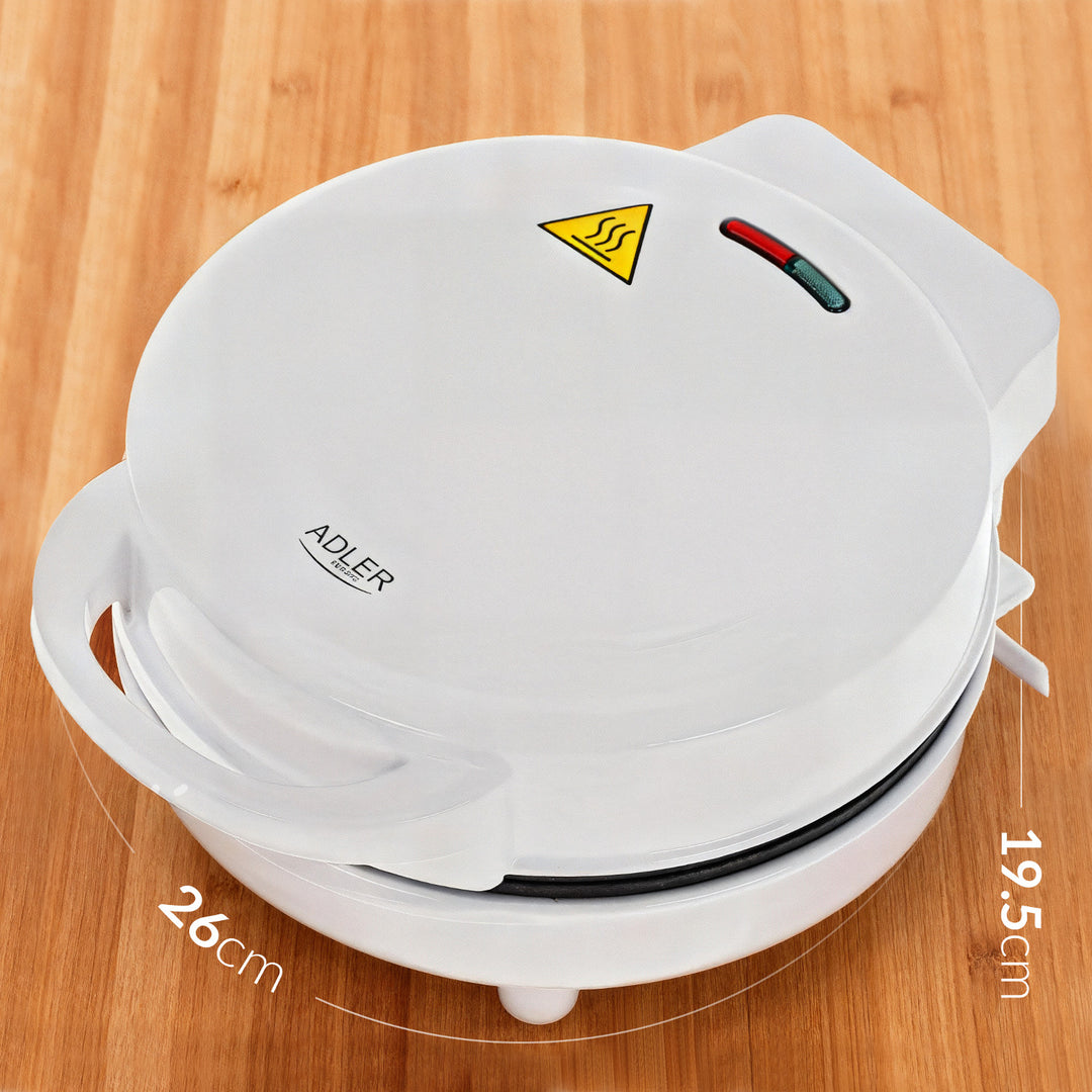 Krapfenmaschine Adler, für 7 Krapfen, Antihaftbeschichtung, weiß, 1500W, AD 3075