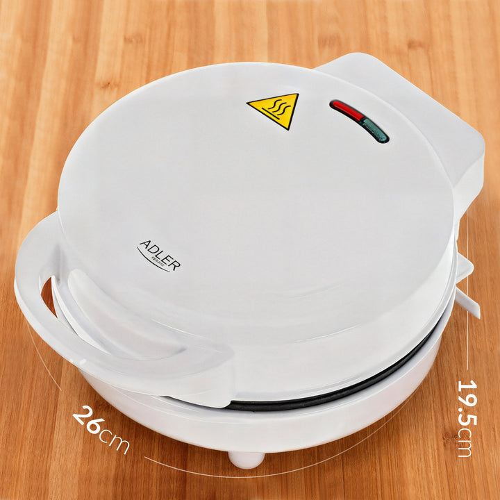 Krapfenmaschine Adler, für 7 Krapfen, Antihaftbeschichtung, weiß, 1500W, AD 3075