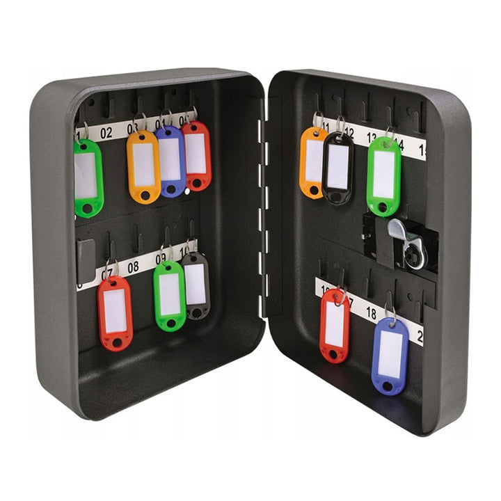 Tracer Schlüsselschrank, Zahlenschloss, 20 Haken, Stahl, Key Locker