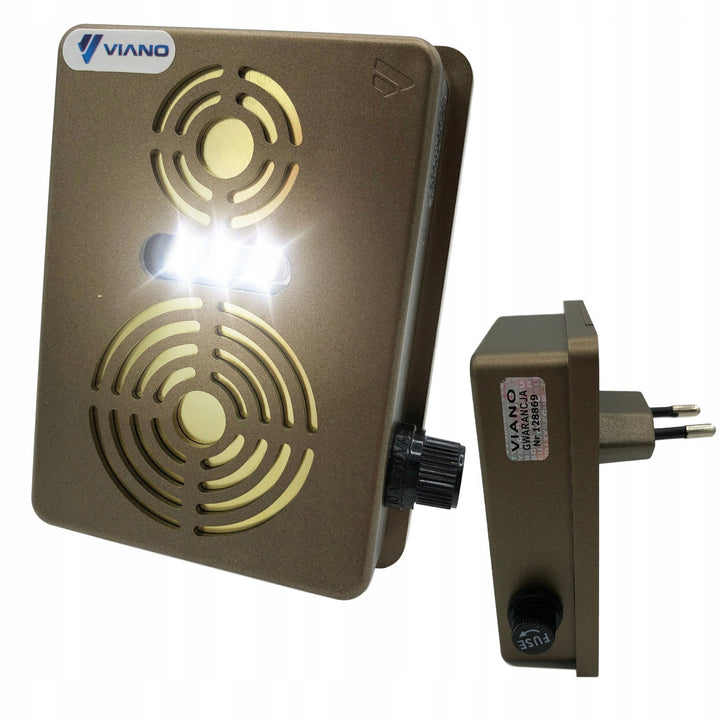 Nagetier-, Marder-, Mäuseschutz Viano, Ultraschallgenerator, Radar, zwei Lautsprecher, Duo Gold