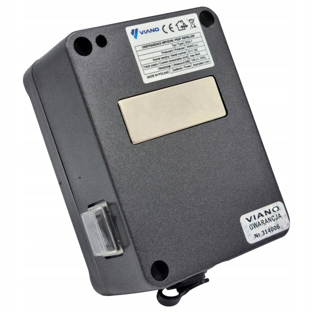 Kabellose Nagetierabwehr, Marder, Mausabwehr Viano, eingebauter 4000mAh Akku, großer Summer, ODA1