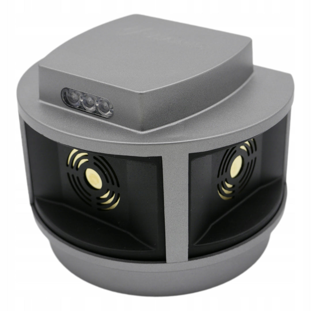 Nagetierabwehr, Marderabwehr, Mäuseabwehr Viano, Ultraschallgenerator, Stroboskopplatte, drei Lautsprecher, Trio-Strob