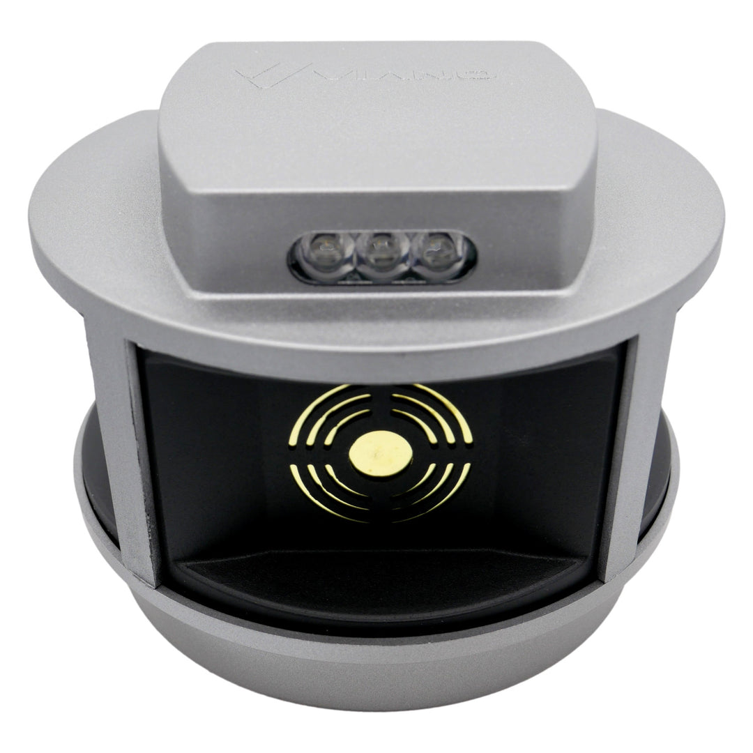 Nagetierabwehr, Marderabwehr, Mäuseabwehr Viano, Ultraschallgenerator, Stroboskopplatte, drei Lautsprecher, Trio-Strob