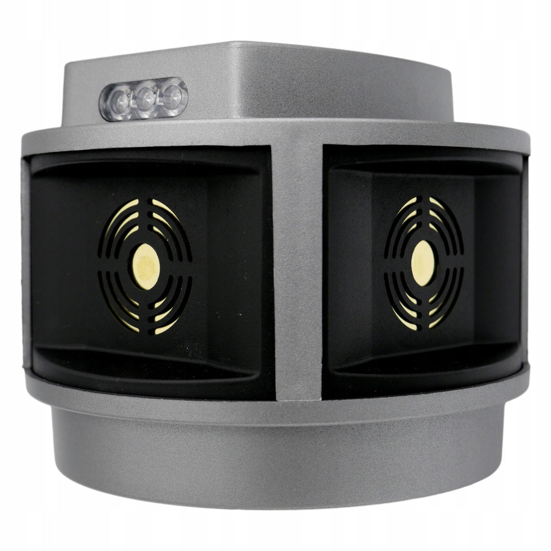 Nagetierabwehr, Marderabwehr, Mäuseabwehr Viano, Ultraschallgenerator, Stroboskopplatte, drei Lautsprecher, Trio-Strob