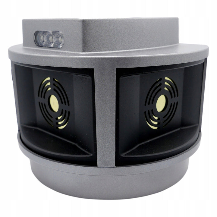 Nagetierabwehr, Marderabwehr, Mäuseabwehr Viano, Ultraschallgenerator, Stroboskopplatte, drei Lautsprecher, Trio-Strob