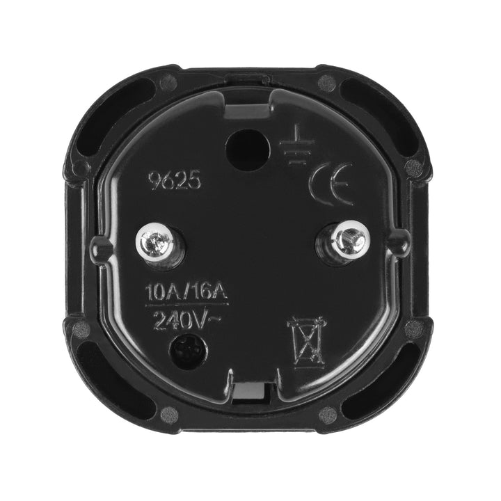 Maclean UK-Steckdose auf EU-Stecker-Adapter, schwarz, MCE72, 4 Stück