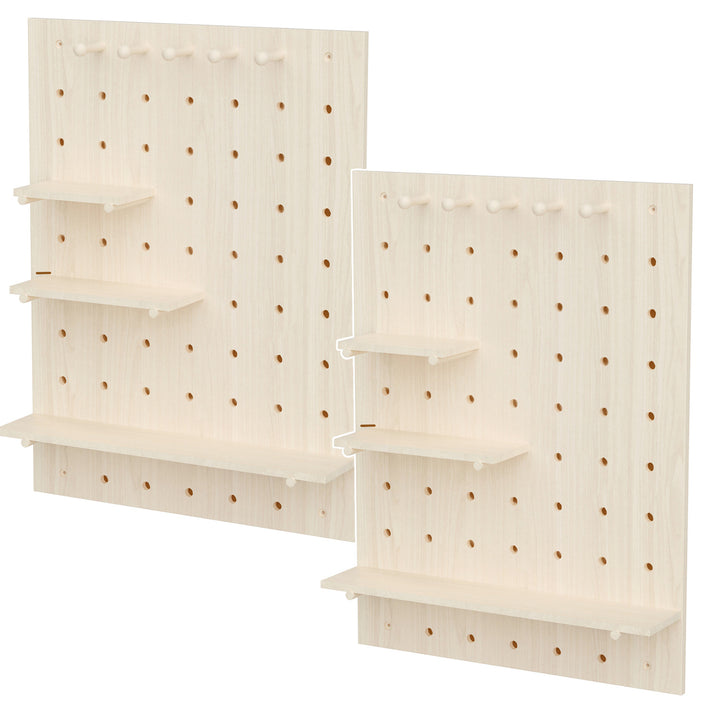 Whiteboard-Organizer aus Holz Maclean, helle Holzfarbe, 60x80 cm, max. 20 kg, MC-131 WD, 2 Stück