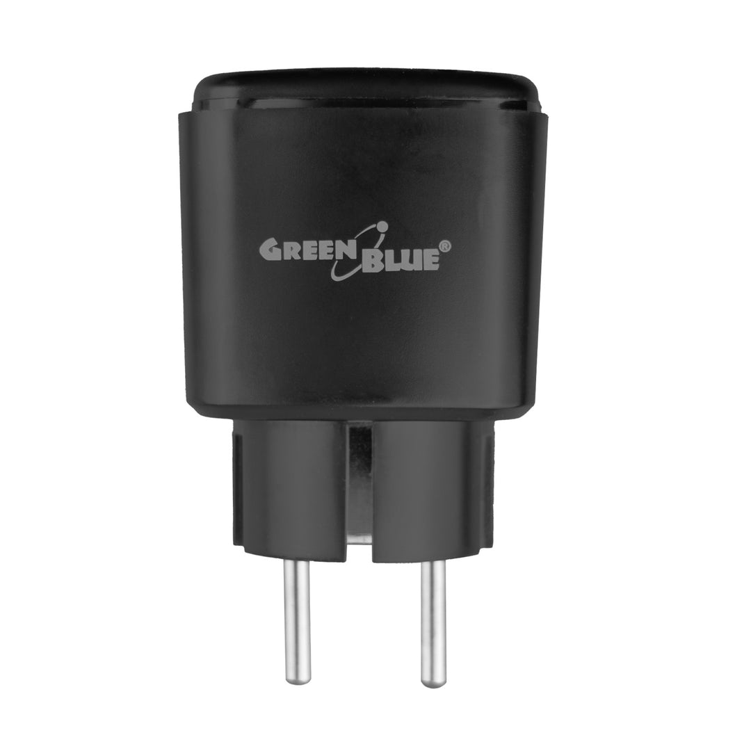 Ferngesteuerte WLAN-Steckdose von GreenBlue, Android/iOS/Alexa/Google Home, Timer, Leistungsmesser, max. 16 A/3840 W, GB735 B