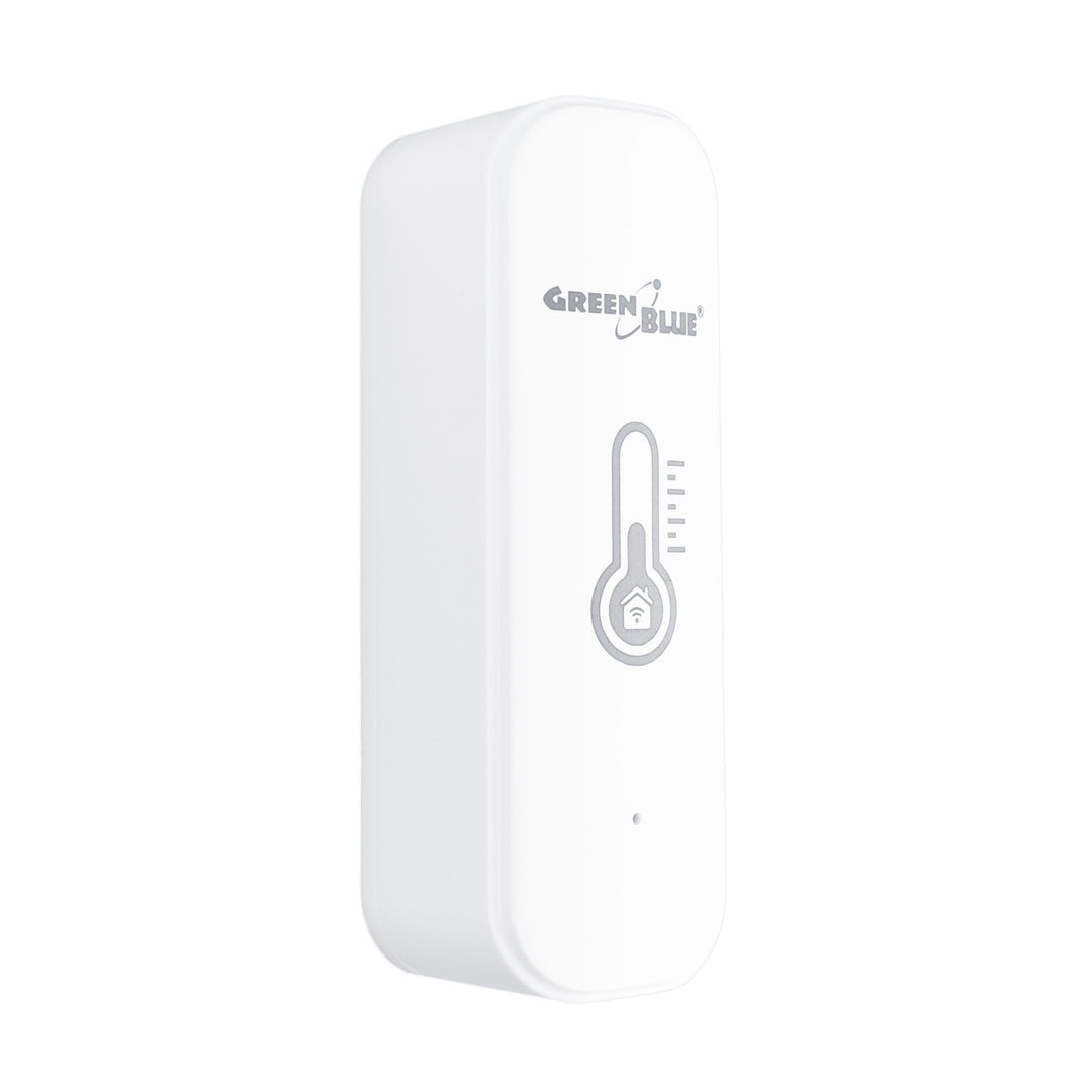 GreenBlue WLAN-Temperatur- und Feuchtigkeitssensor, Android/iOS/Alexa/Google Home, 3,0 V Gleichstrom, LR03x2, GB737