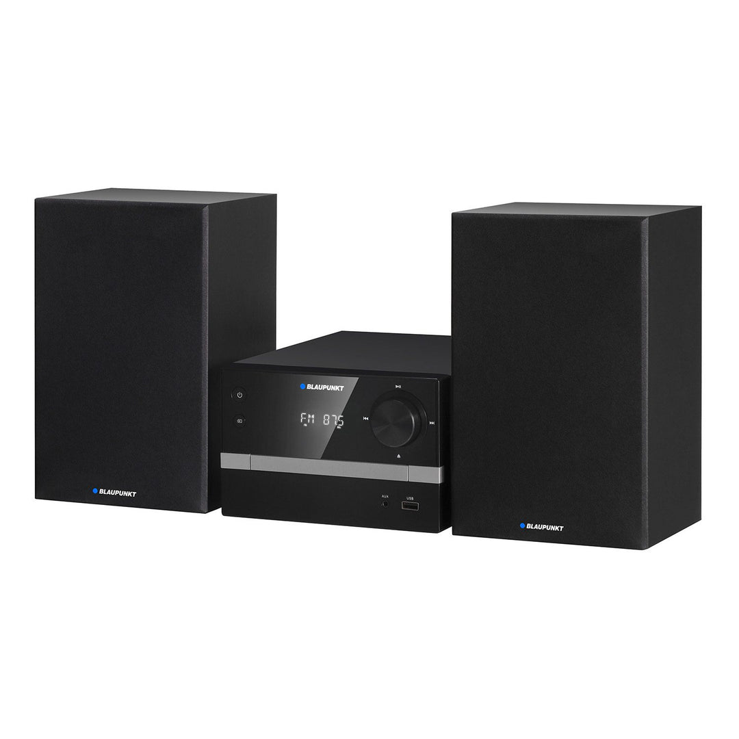 Blaupunkt Micro-Stereoanlage, Bluetooth, FM-Radio, 20 W RMS Leistung, Uhr mit Weckfunktion, CD/MP3/USB/AUX, MS9BT