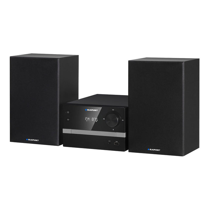 Blaupunkt Micro-Stereoanlage, Bluetooth, FM-Radio, 20 W RMS Leistung, Uhr mit Weckfunktion, CD/MP3/USB/AUX, MS9BT