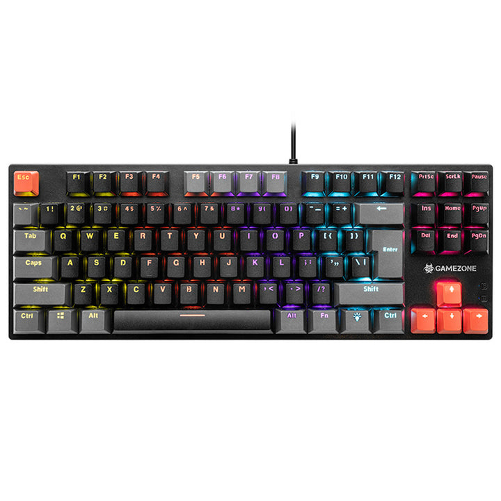 Mechanische Tastatur Tracer, bunte Regenbogenbeleuchtung, GAMEZONE Blade 87