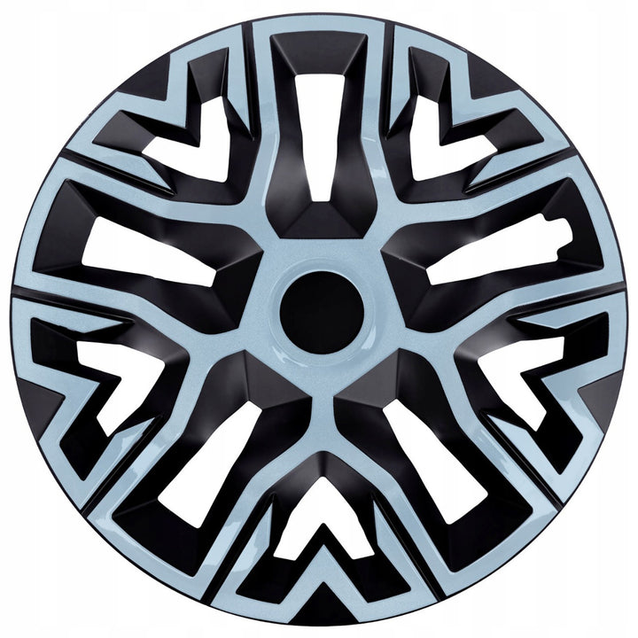 Universal-Radkappen 14'' NRM The Best Bicolor azurblau/schwarz 4 Stück