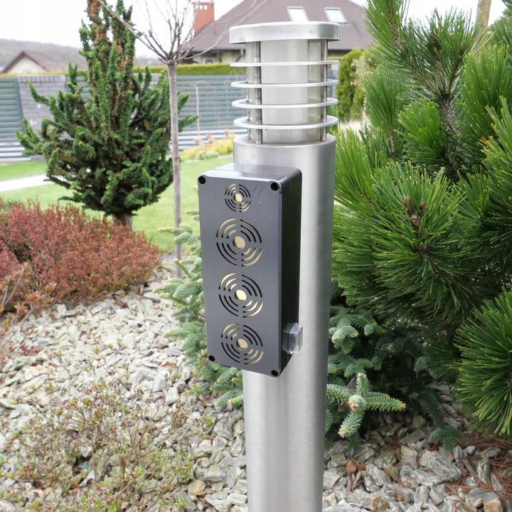 Repellent gegen Nagetiere, Marder, Mäuse, Ratten Viano, vier Ultraschall-Emitter, 4-Ah-Li-Ionen-Akku, King