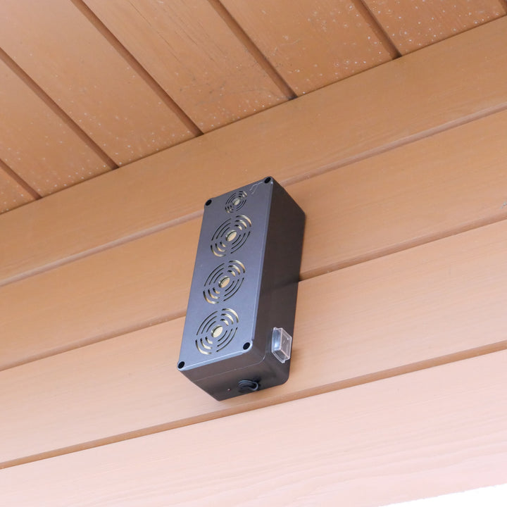 Repellent gegen Nagetiere, Marder, Mäuse, Ratten Viano, vier Ultraschall-Emitter, 4-Ah-Li-Ionen-Akku, King