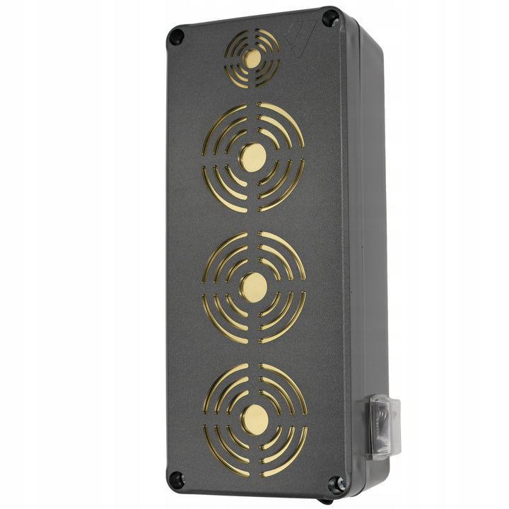 Repellent gegen Nagetiere, Marder, Mäuse, Ratten Viano, vier Ultraschall-Emitter, 4-Ah-Li-Ionen-Akku, King